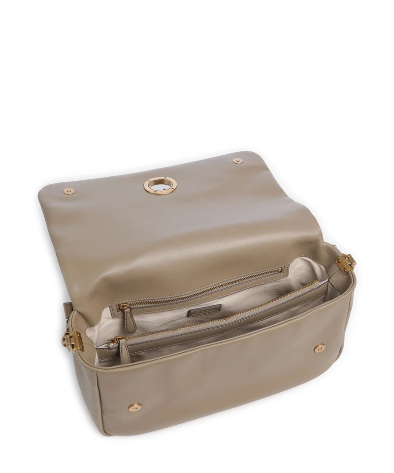 Pinko Click Soft Horizontal Schultertasche marrone/caramella/antique gold