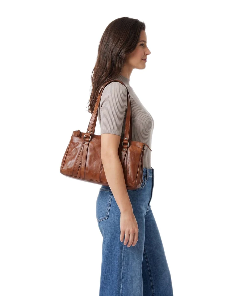 Spikes & Sparrow Apache Christabelle Schultertasche brandy