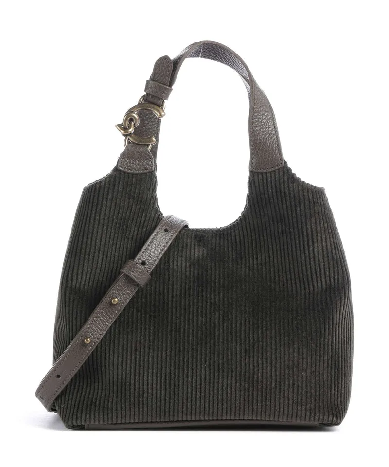 Coccinelle C-Easy Corduroy Handtasche fango