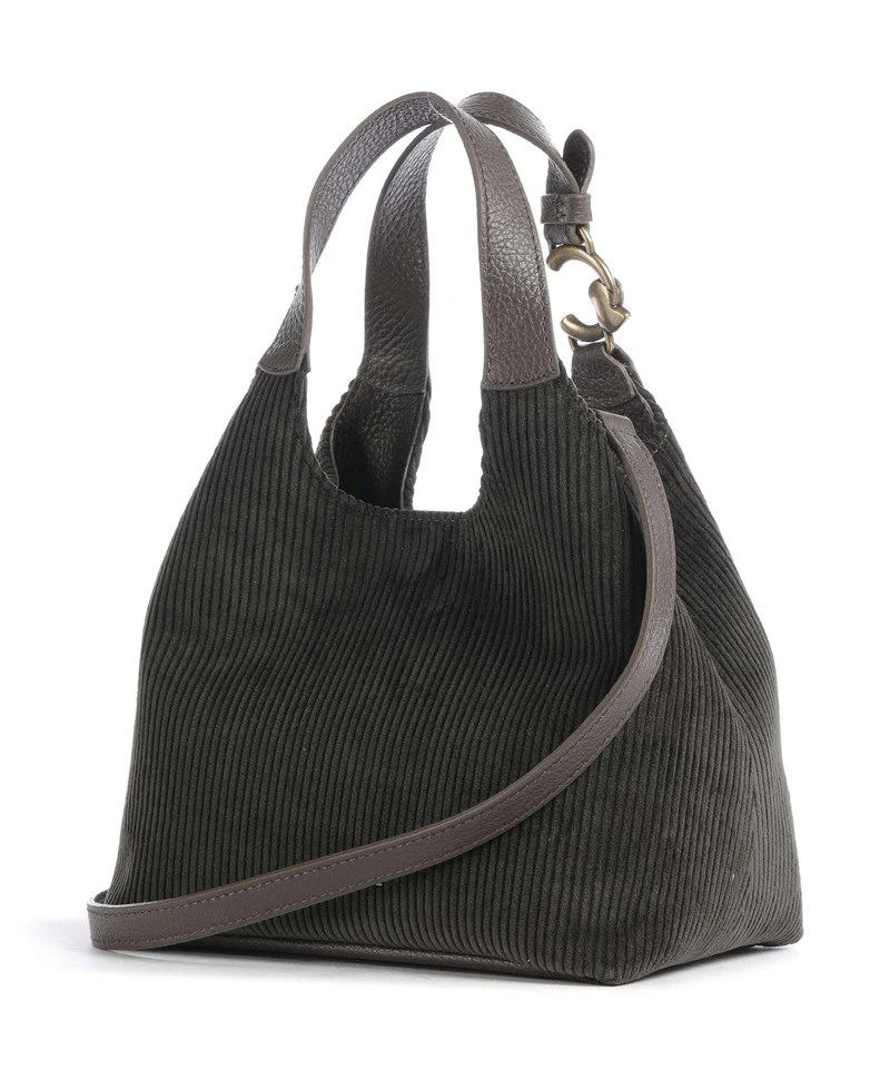 Coccinelle C-Easy Corduroy Handtasche fango