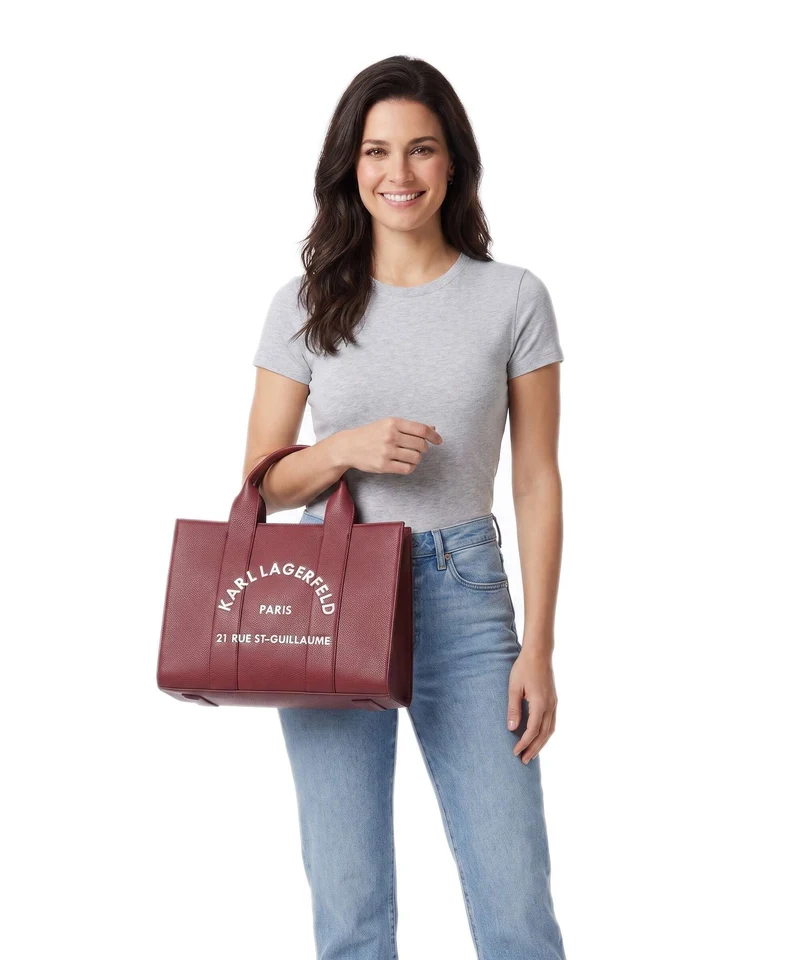 Karl Lagerfeld K/Rue St Guillaume Medium Handtasche dark cherry