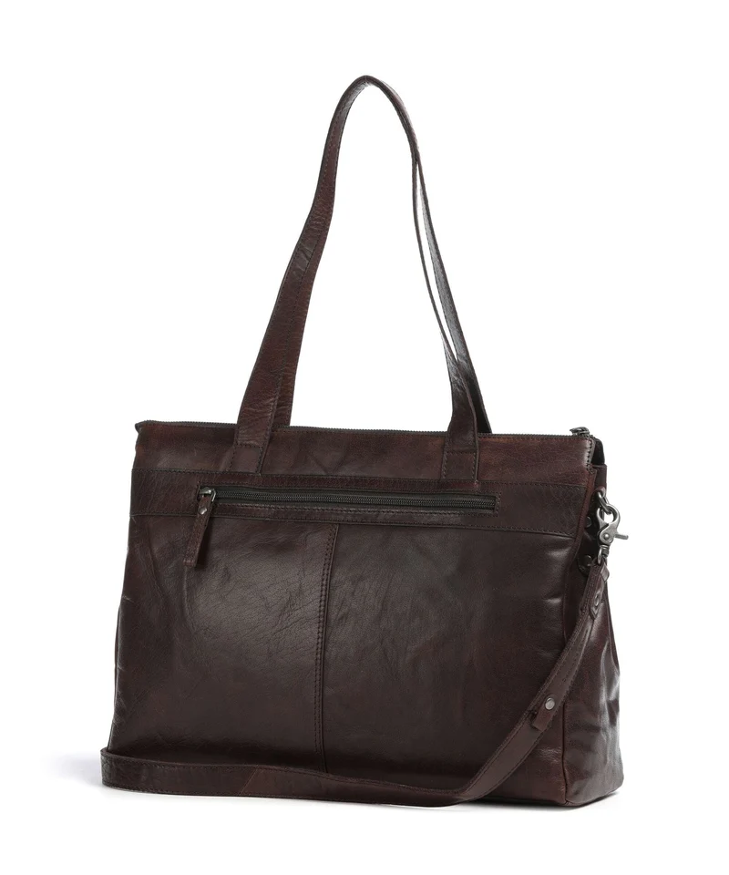 Spikes & Sparrow Bronco Yasmijn Shopper dark brown