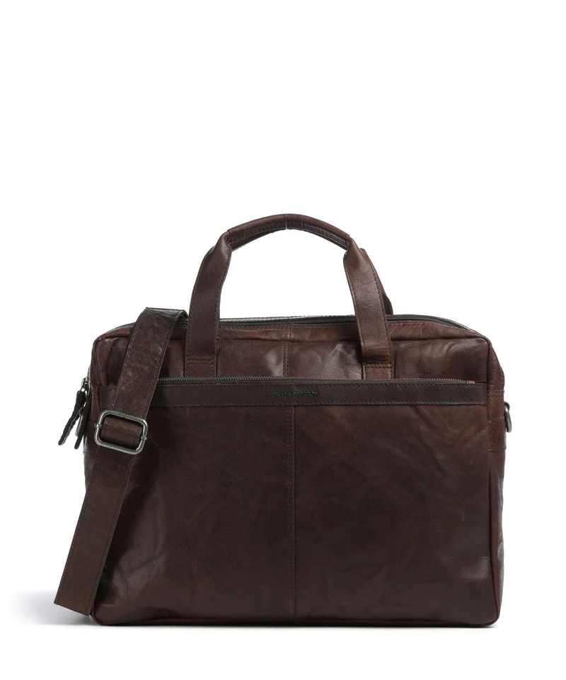 Spikes & Sparrow Bronco Colorado Aktentasche dark brown