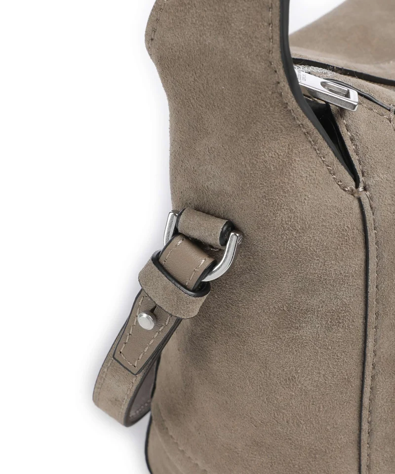 Liebeskind Delia Suede S Schultertasche neutral grey
