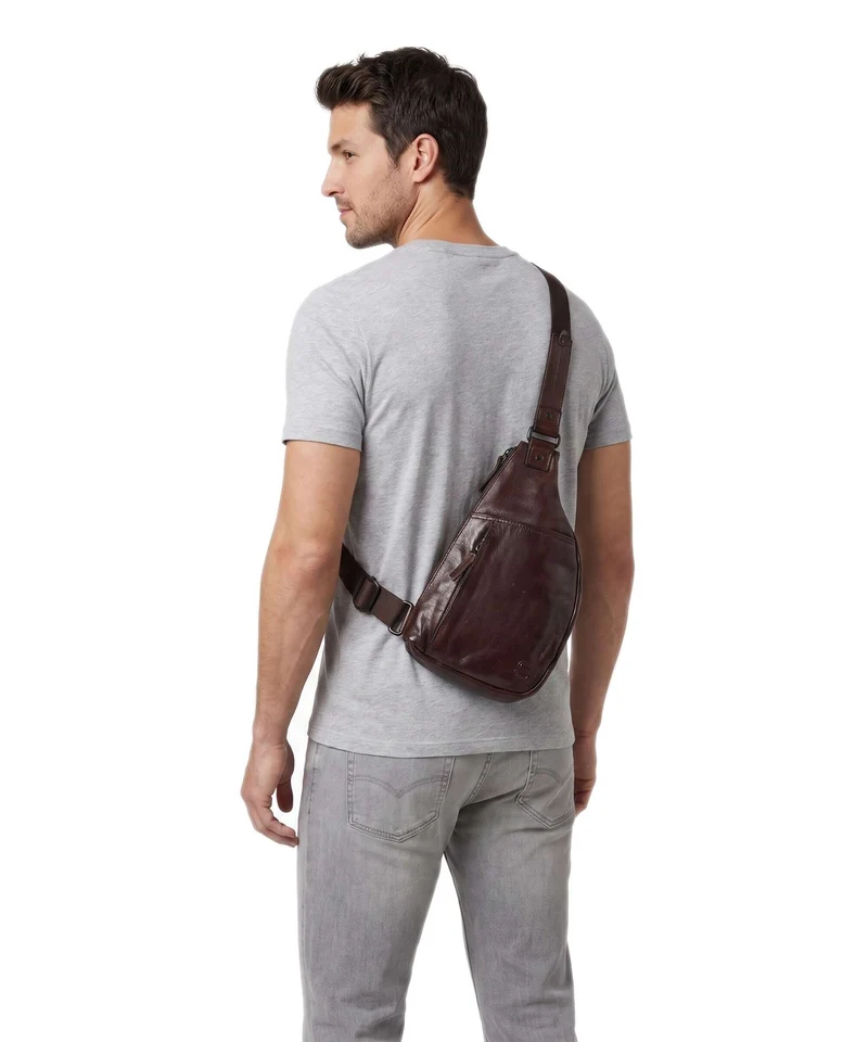 Spikes & Sparrow Apache Jamie Slingbag brown
