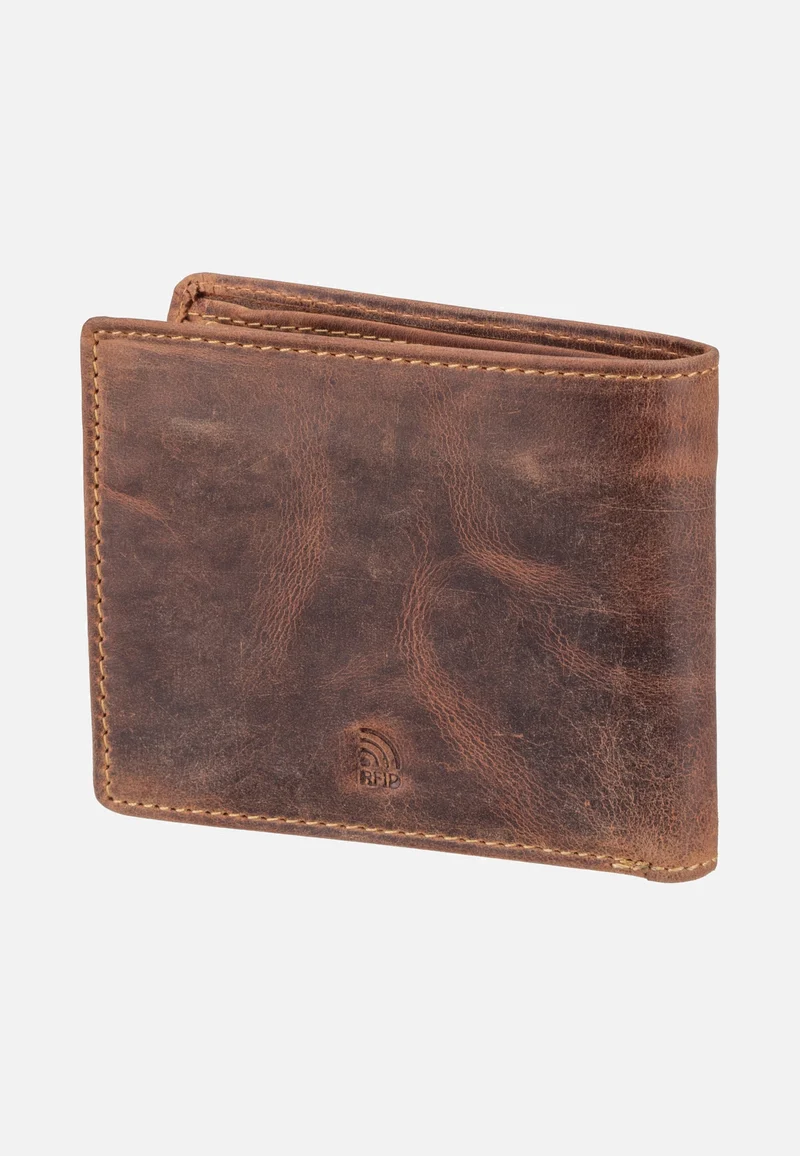 Vintage RV RFID Sattelbraun - Portemonnaie