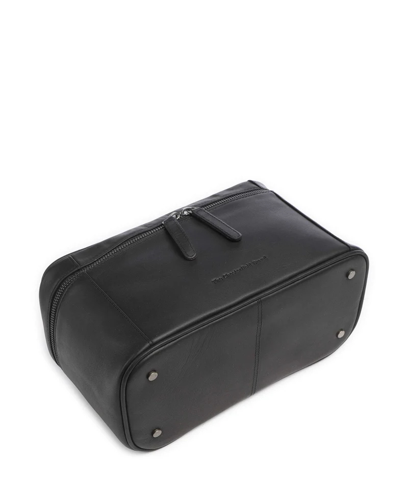 The Chesterfield Brand Wax Pull Up Cow Limone Kulturbeutel black