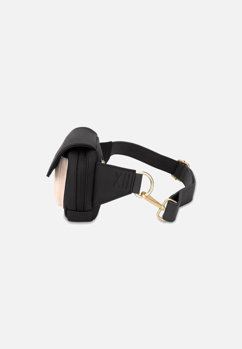 Visby Cream Black - Bauchtasche
