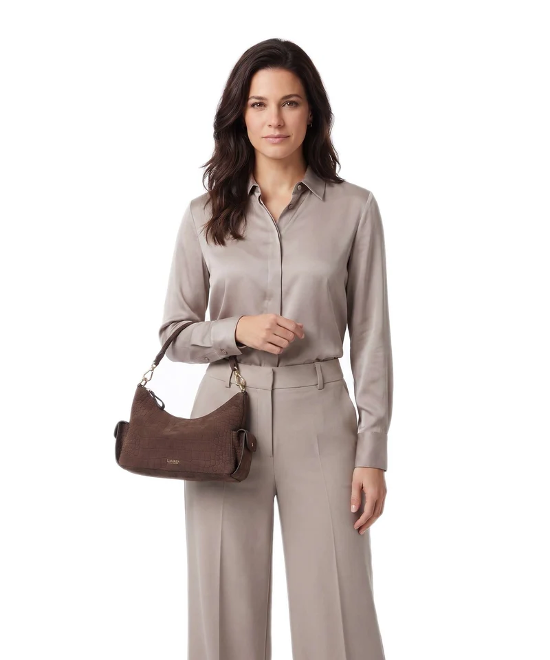 Lauren Ralph Lauren Blaike Small Beuteltasche chestnut brown