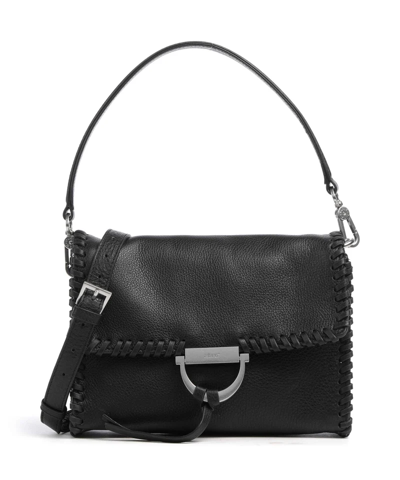 Abro Dalia Temi Stitch Schultertasche black/nickel