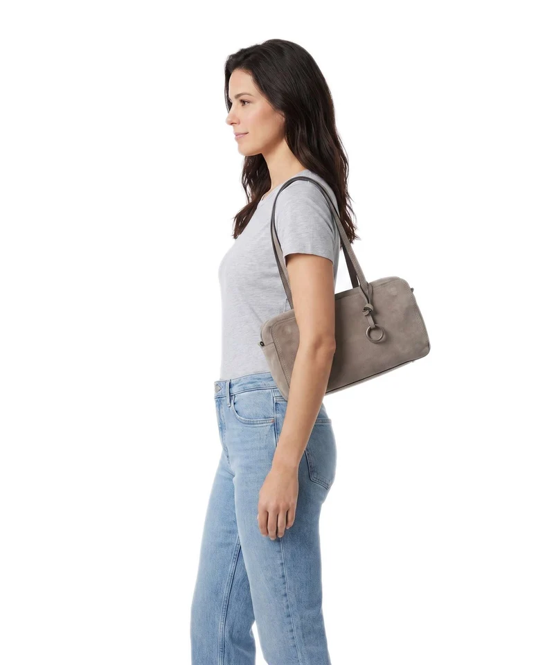 Liebeskind Clarice II Hydro Suede M Schultertasche neutral grey
