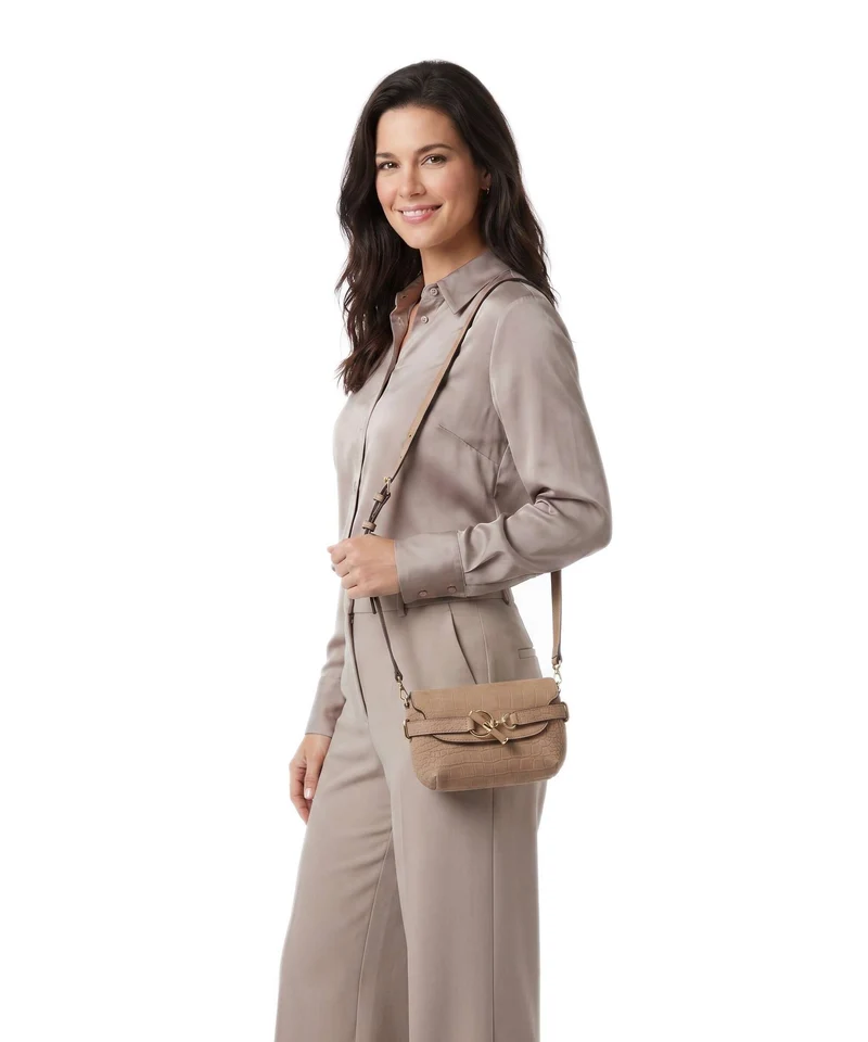 Lauren Ralph Lauren Blaike Small Umhängetasche camel