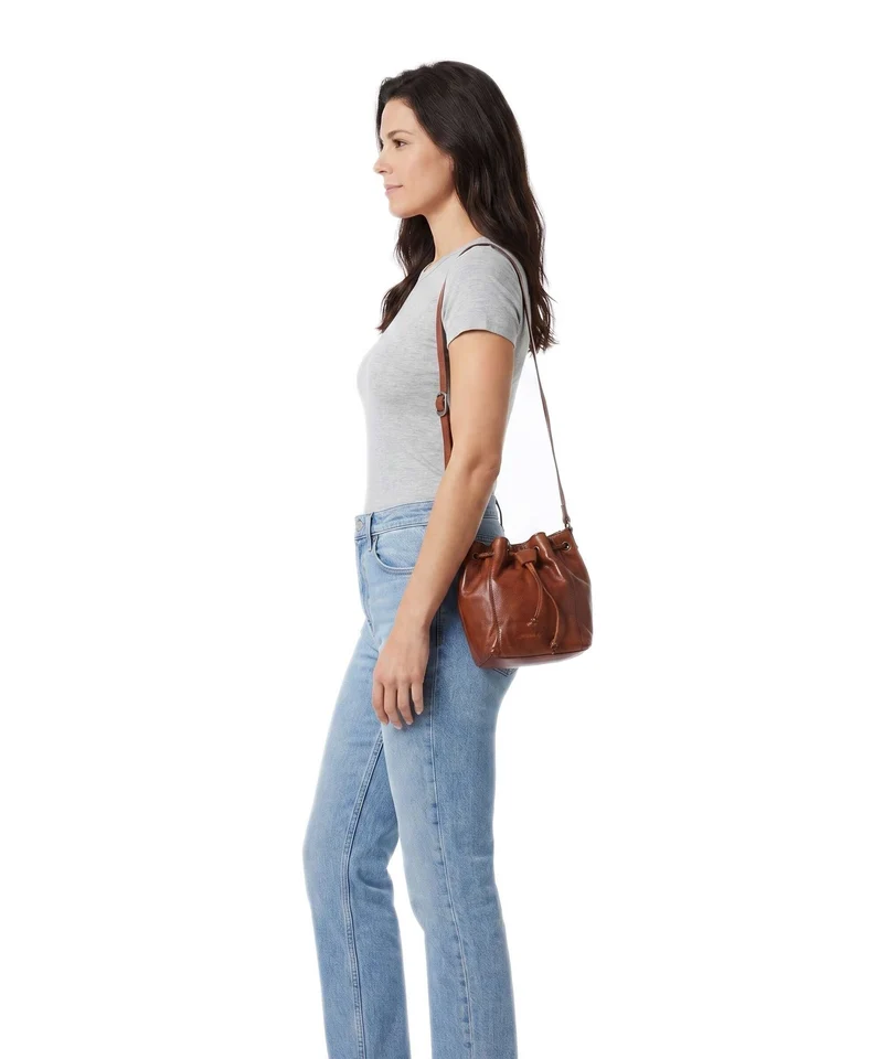 Spikes & Sparrow Apache Nancy Bucket Handtasche brandy