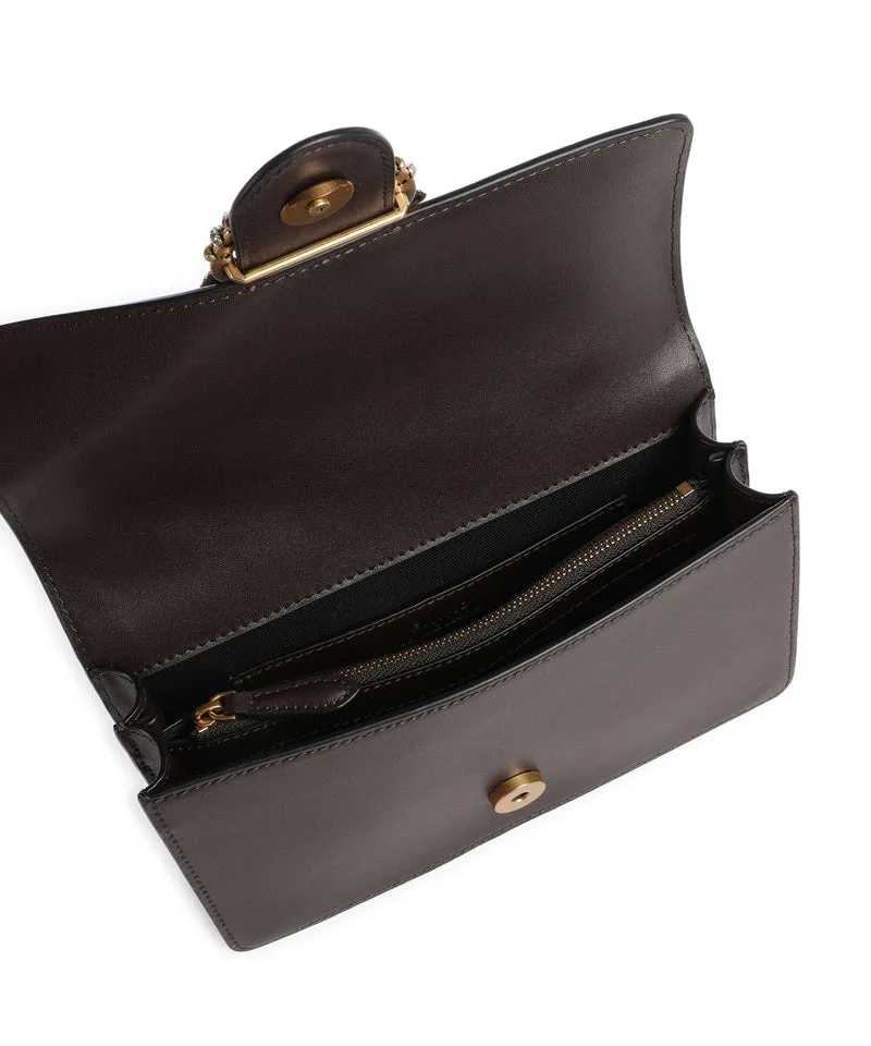 Pinko Love One Mini New Buckle Umhängetasche marrone marasca/antique gold