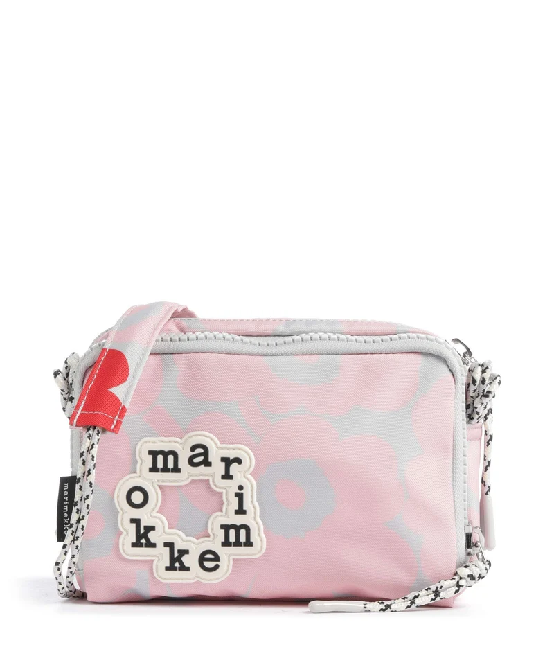 Marimekko Iloisa Unikko Kioski Mini Umhängetasche light pink/grey/red