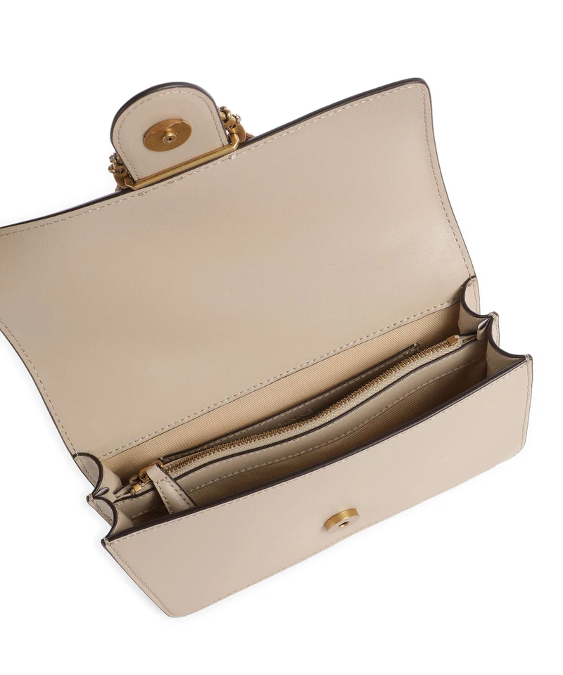 Pinko Love One Mini New Buckle Umhängetasche beige/grigio fumo/antique gold