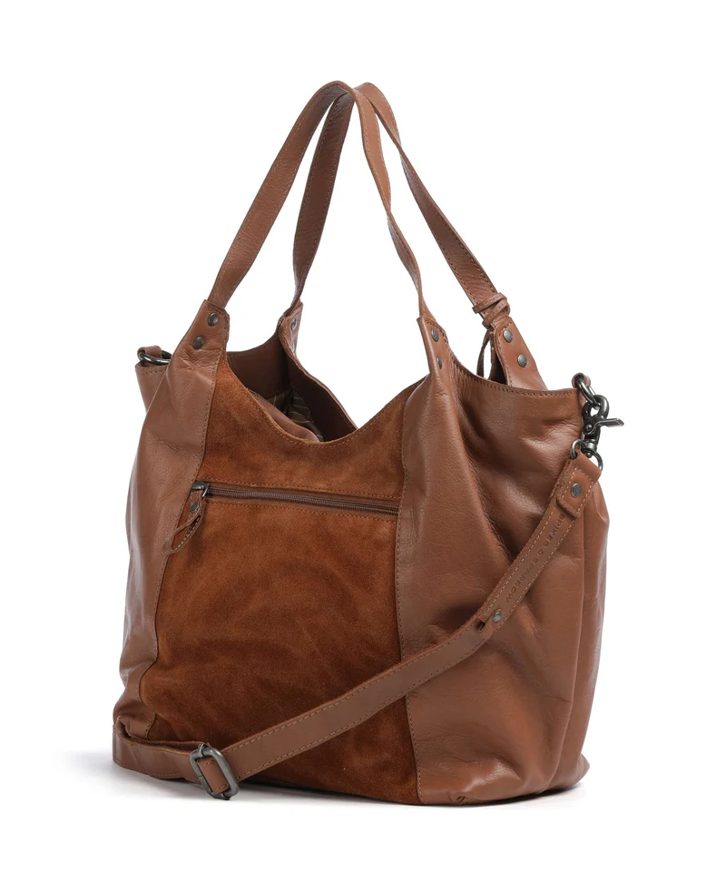 Spikes & Sparrow Suede Mix Ryana Shopper mocca