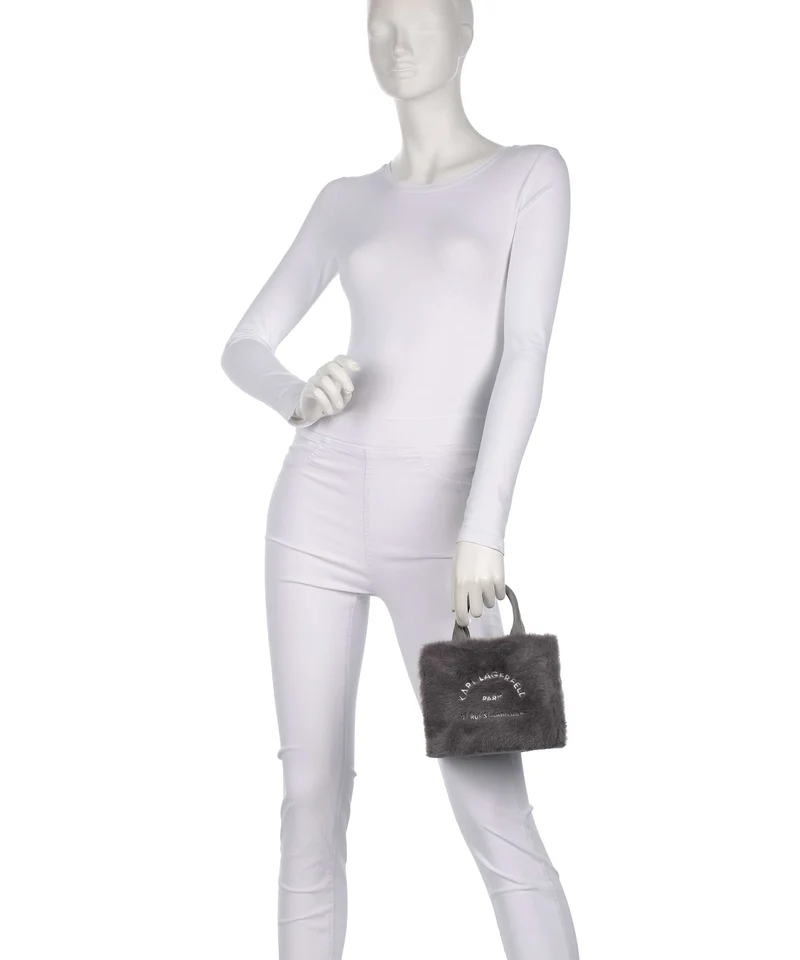 Karl Lagerfeld K/Rue St Guillaume Mini Umhängetasche ash grey
