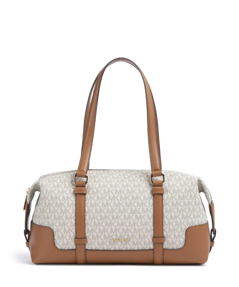 Michael Kors Teddi Large Schultertasche vanilla/acorn