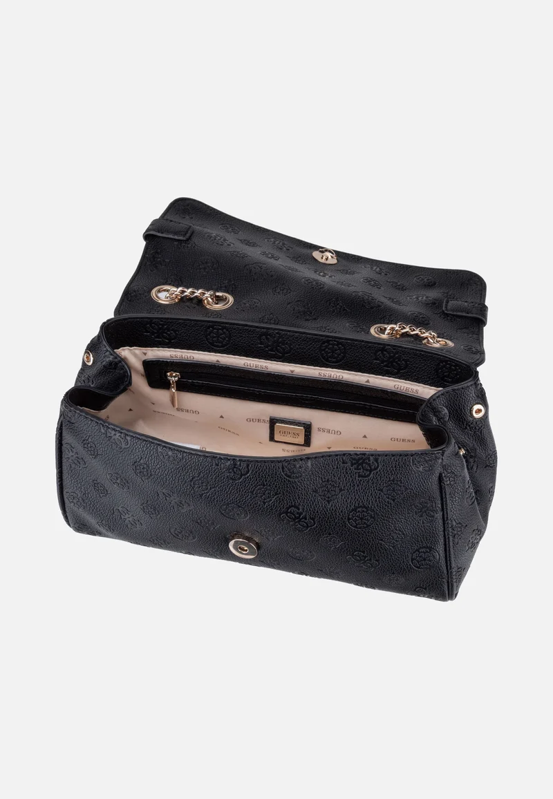 Ella Logo Convertible Flap 46210 Black Logo - Abendtasche