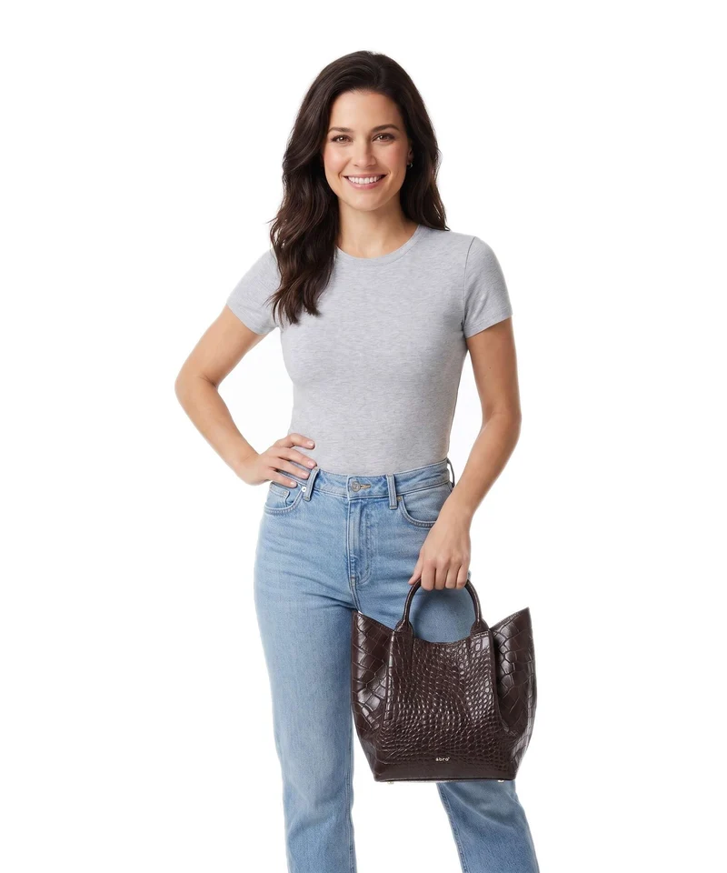 Abro Cocco Mondial Essential Small Handtasche dark brown