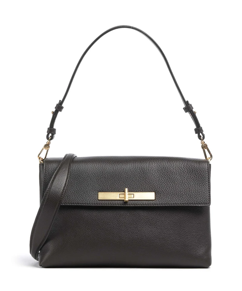 Abro Agave Twist Schultertasche dark brown