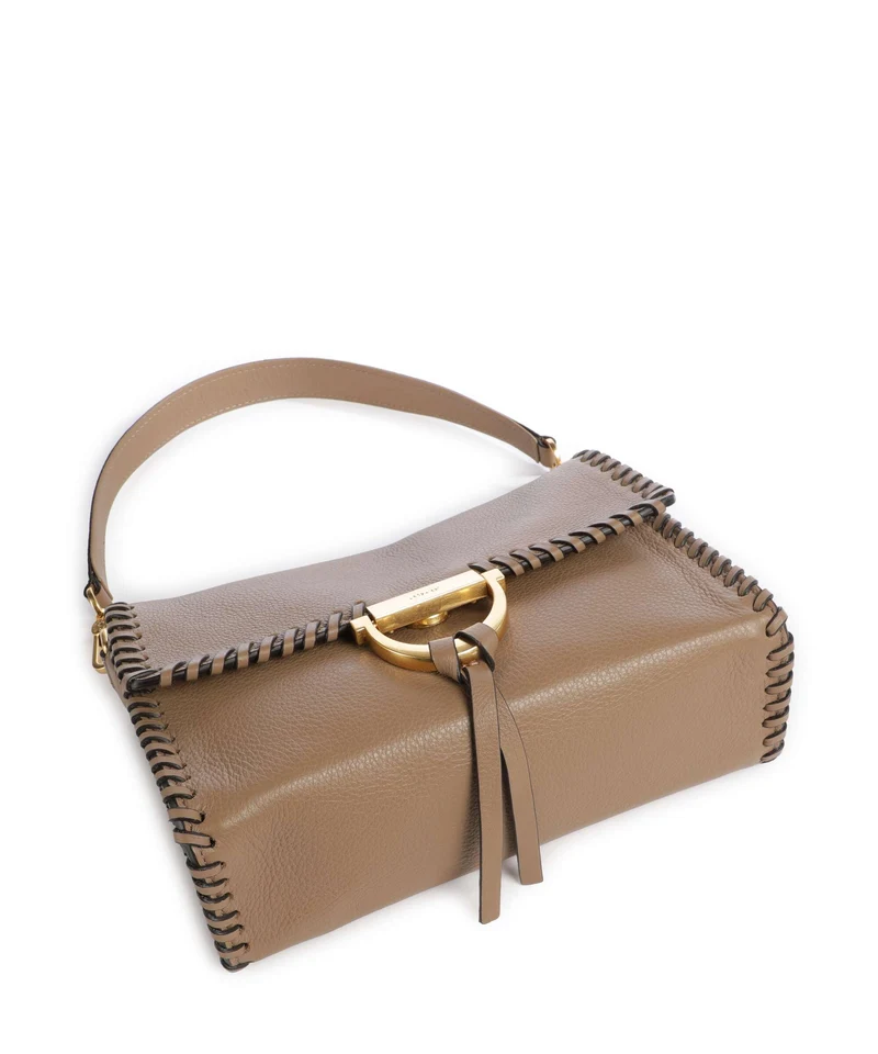 Abro Dalia Temi Stitch Schultertasche cappuccino