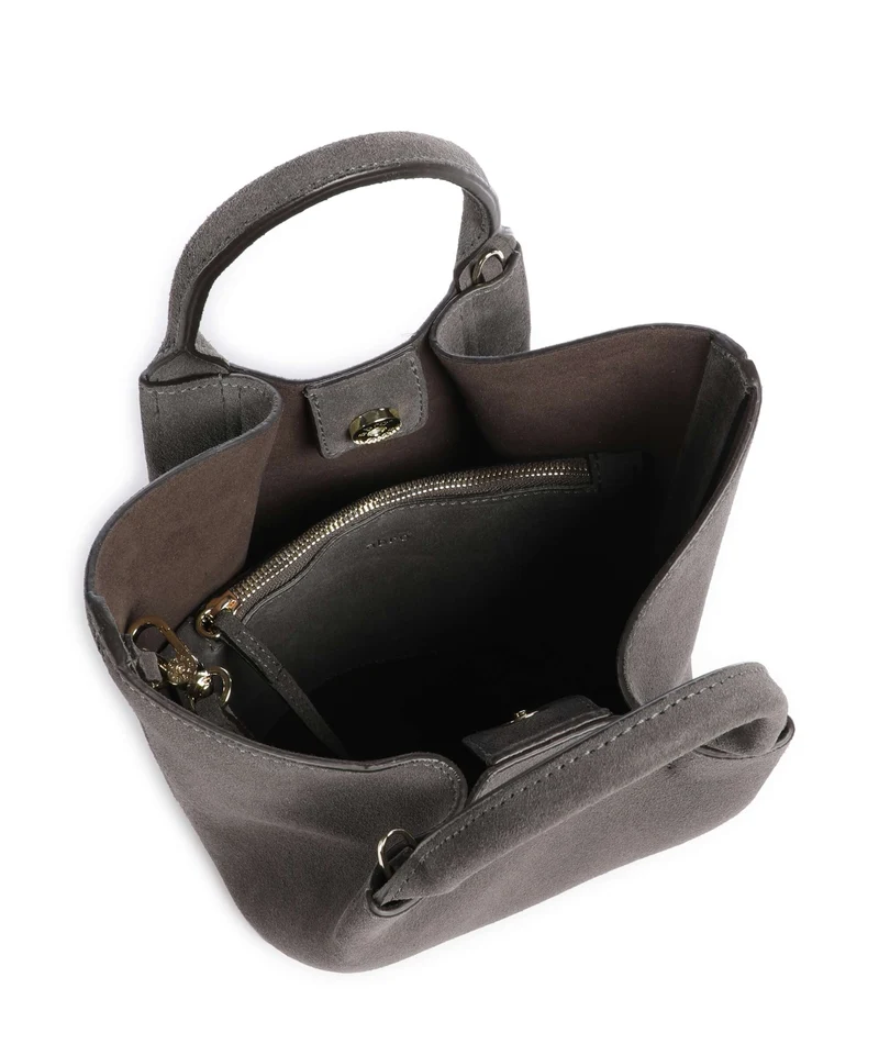 Abro Suede Essential Small Handtasche grey