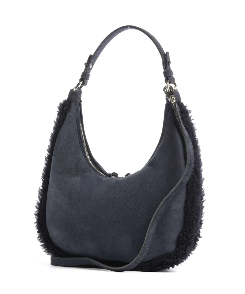 Abro Shearling Nana Mini Schultertasche navy