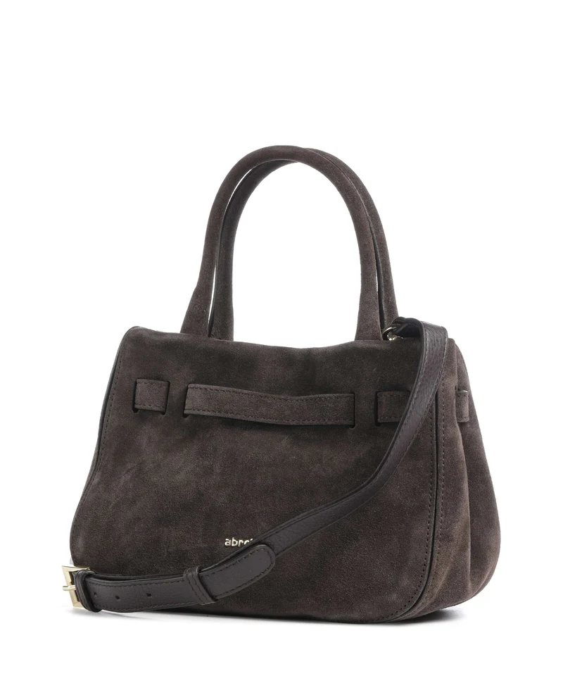 Abro Suede Jill Handtasche dark brown