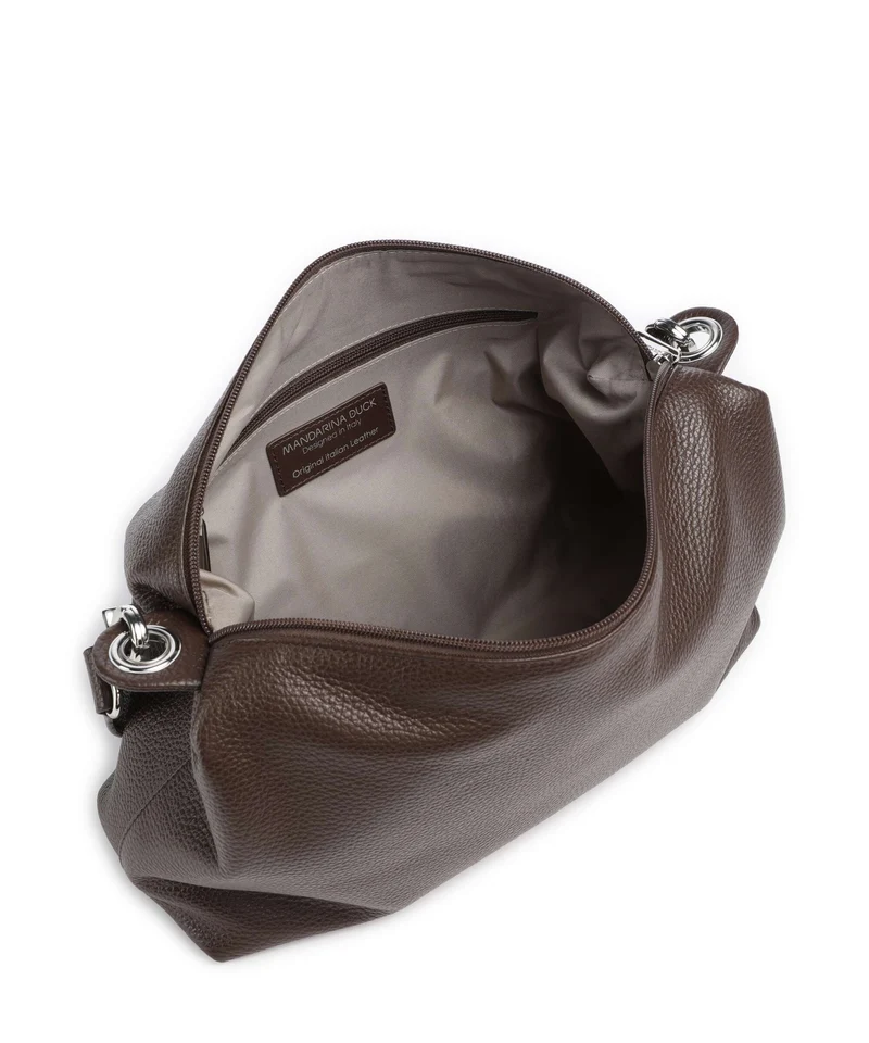 Mandarina Duck Mellow Leather Schultertasche espresso