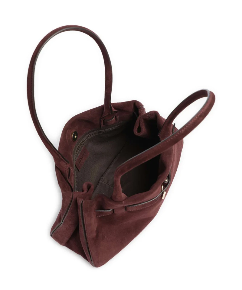 Abro Suede Jill Schultertasche burgundy