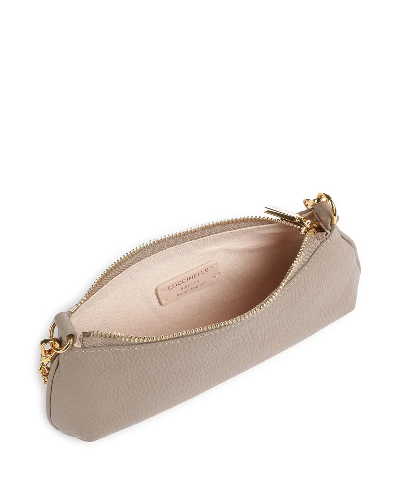 Coccinelle C-Me Schultertasche warm taupe