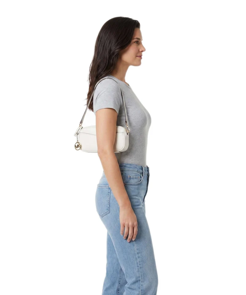 Michael Kors May Small Schultertasche eggshell