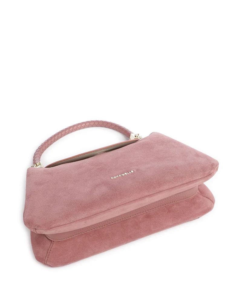 Coccinelle Tiggy Suede Schultertasche winter rose