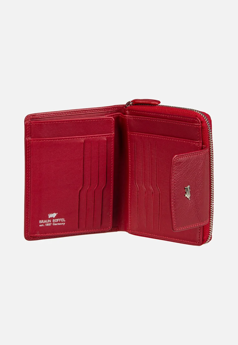 Golf RFID Zip-Wallet M 12Cs Red - Portemonnaie