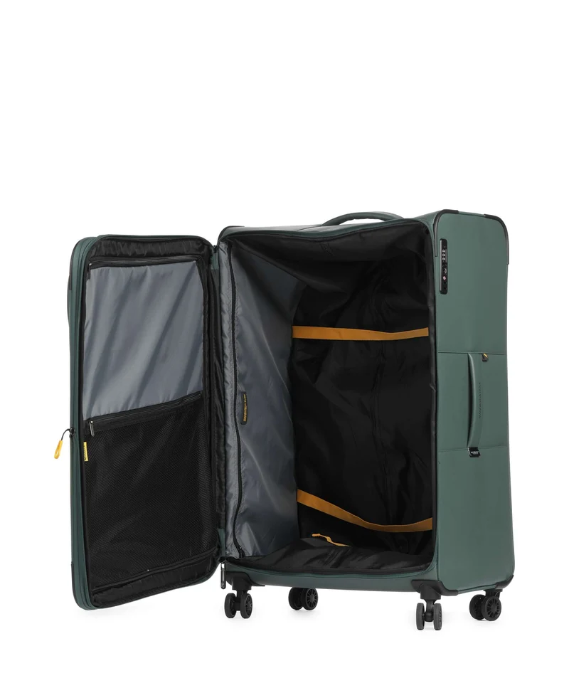 Mandarina Duck Coated 4-Rollen Trolley deep green