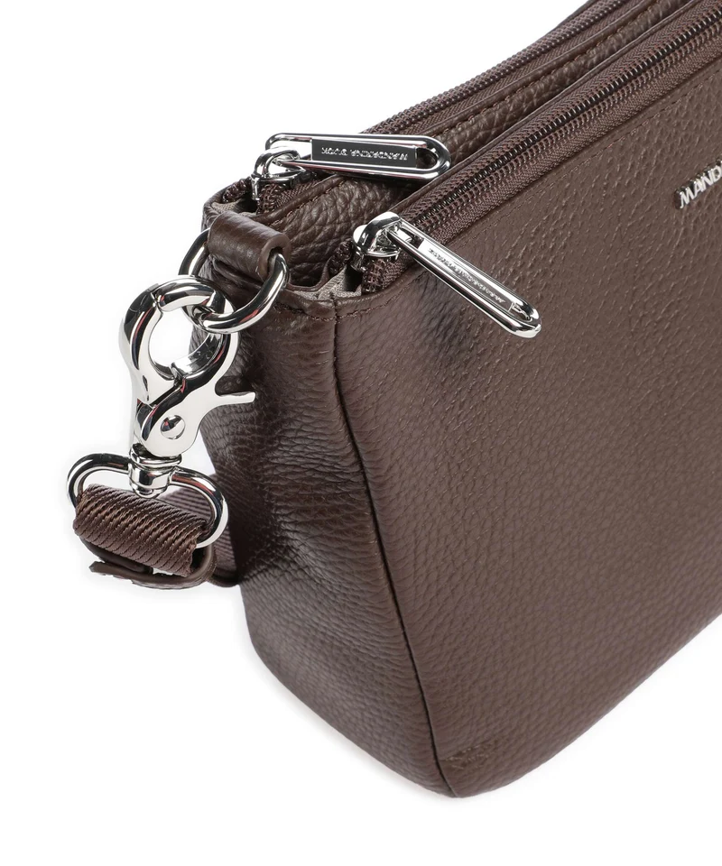 Mandarina Duck Mellow Leather Umhängetasche espresso