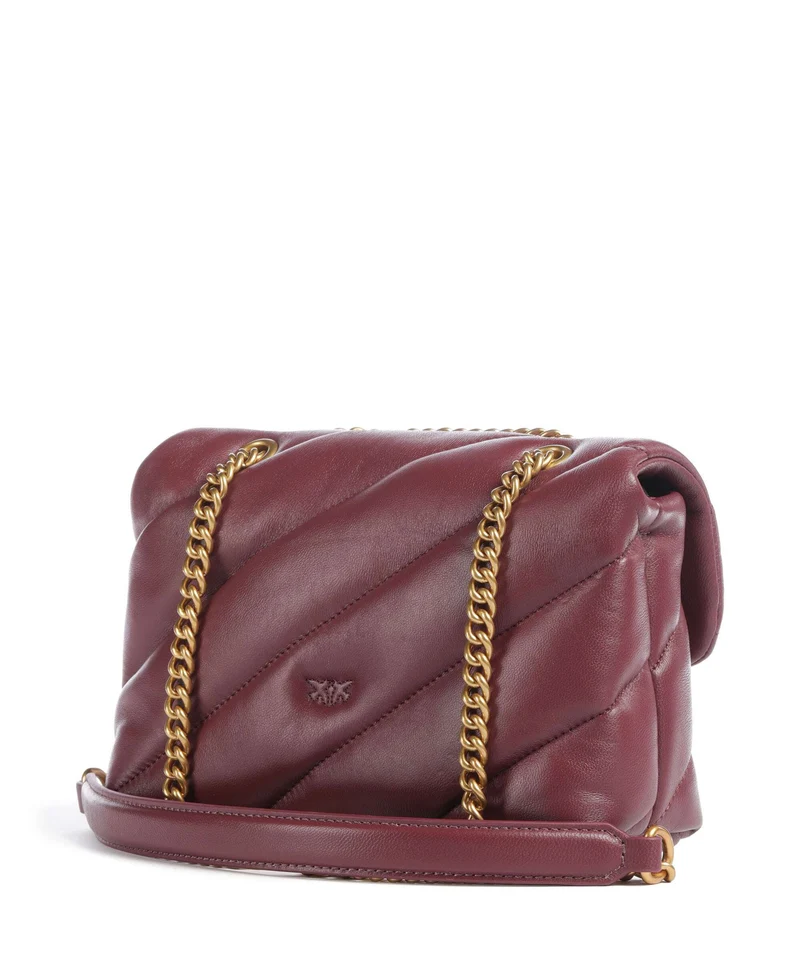 Pinko Love Puff Mini Schultertasche ribes intenso/antique gold