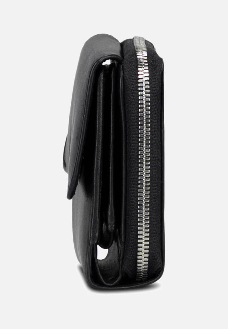 Odense Zip 6332 Medium Black - Portemonnaie