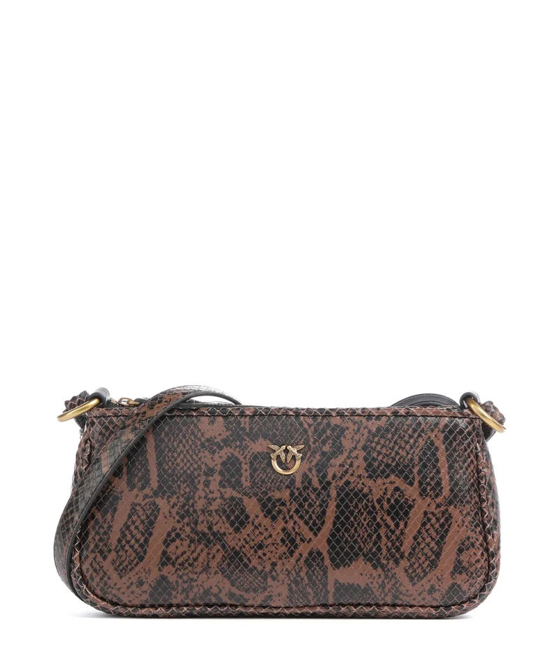 Pinko Half Moon Mini Umhängetasche roccia/marrone/antique gold