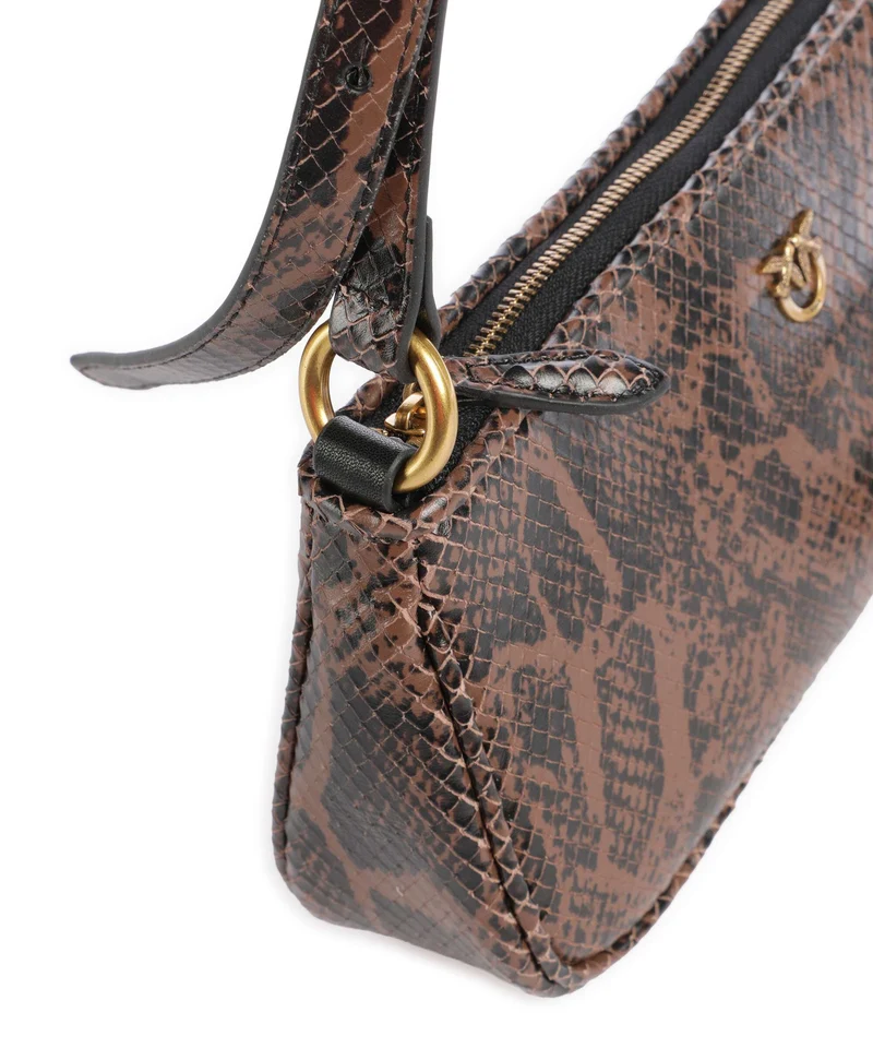 Pinko Half Moon Mini Umhängetasche roccia/marrone/antique gold