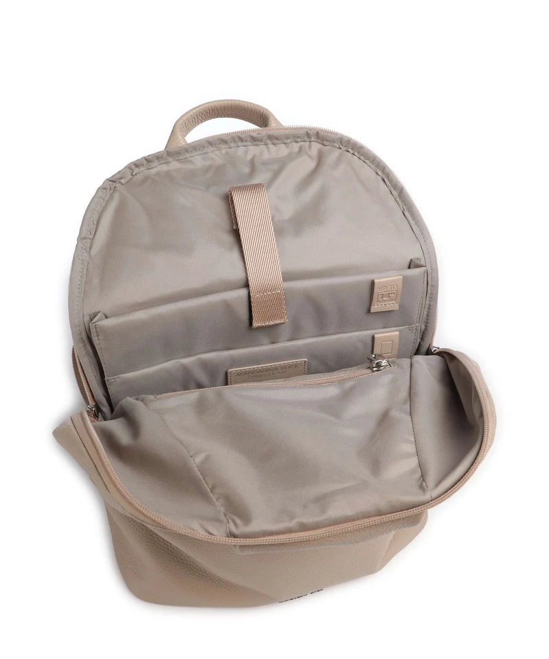 Mandarina Duck Mellow Leather Rucksack warm taupe