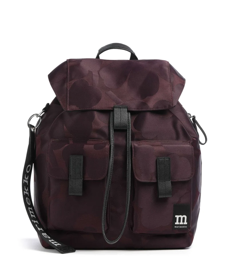 Marimekko Wear All Day L Unikko Rucksack wine red/dark wine
