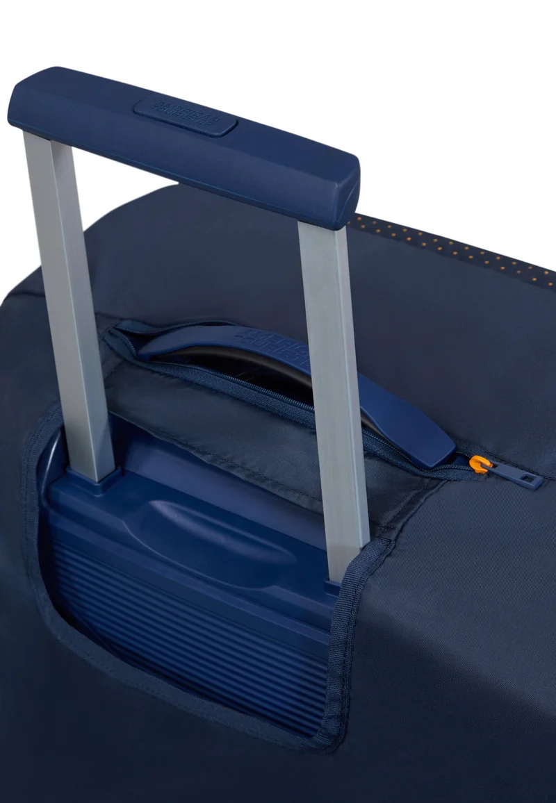 Foldable L Navy/Orange - Luggage Cover
