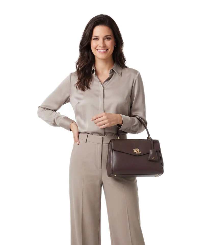 Lauren Ralph Lauren Farrah Small Handtasche chestnut brown