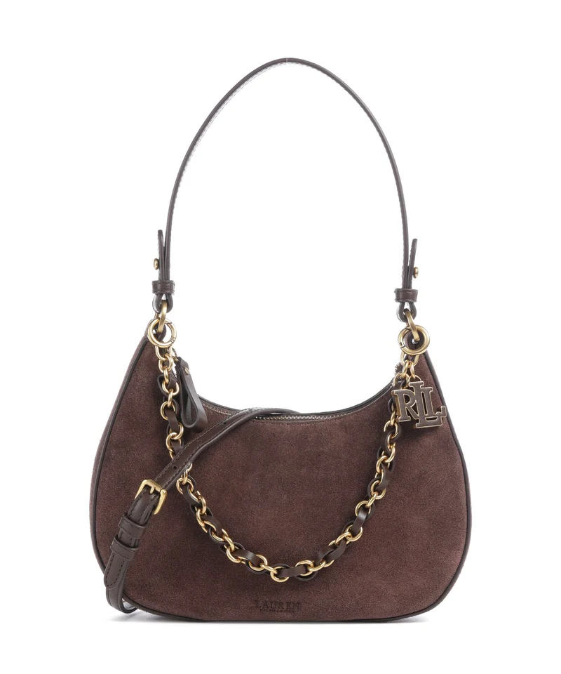 Lauren Ralph Lauren Marcy Medium Schultertasche chestnut brown