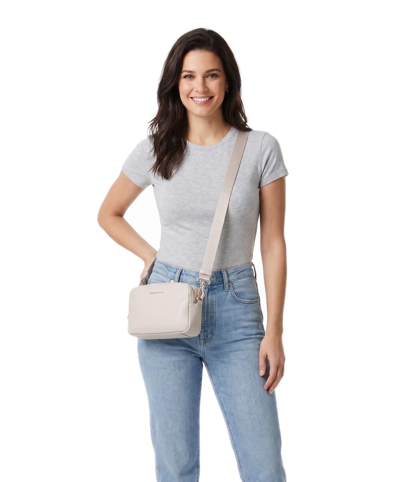 Mandarina Duck Mellow Leather Umhängetasche cocoon