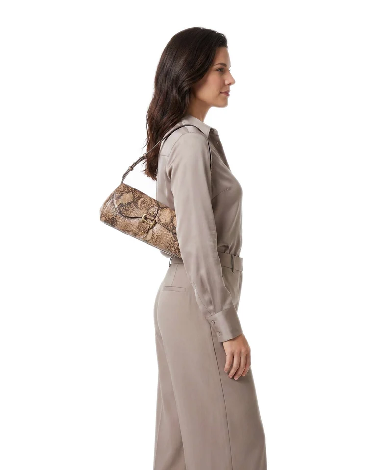 Lauren Ralph Lauren Tasha Medium Schultertasche tan multi