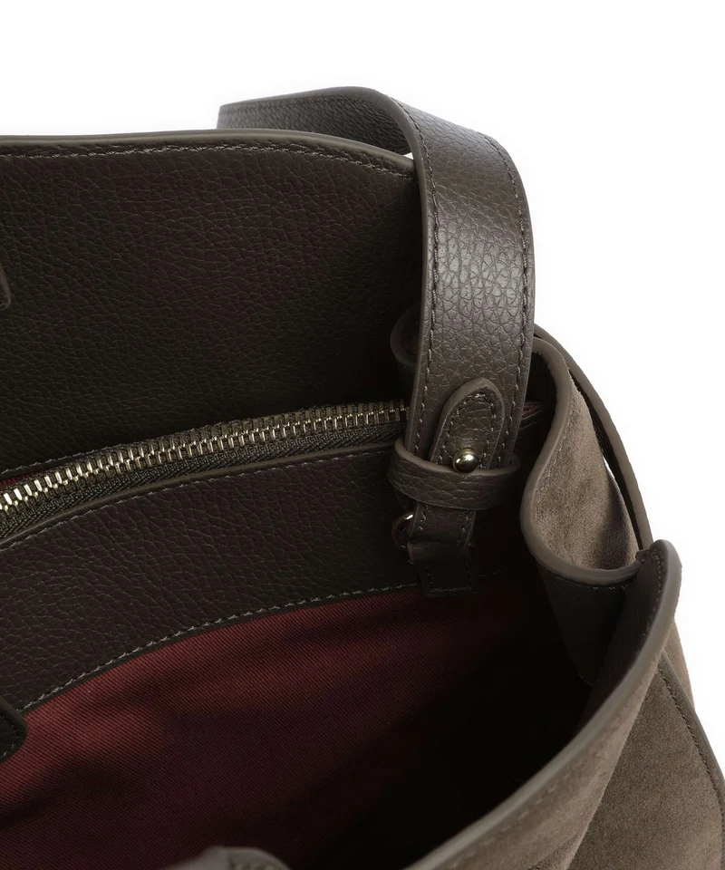 Coccinelle Sabine Suede Handtasche fango